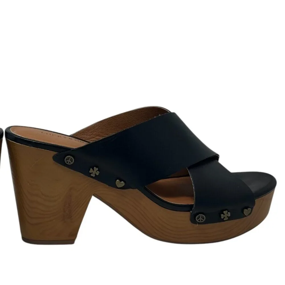 Lucky Brand Takara Sandal -Black-Womens‎ size 8.5